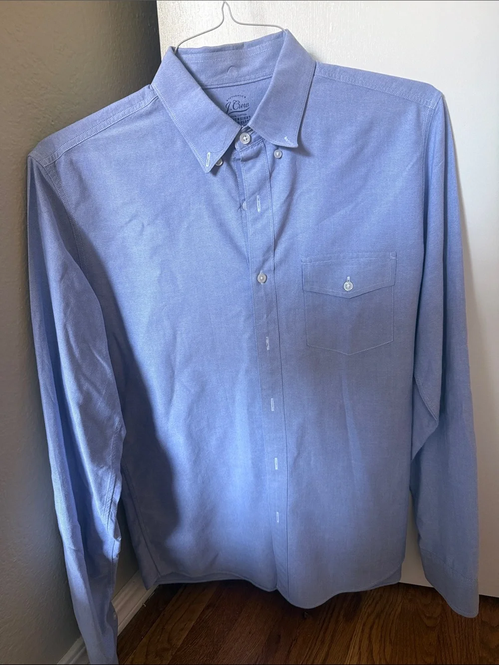 J. Crew Men's Light Blue Oxford Button-Down Shirt